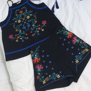 Embroidered Matching Set